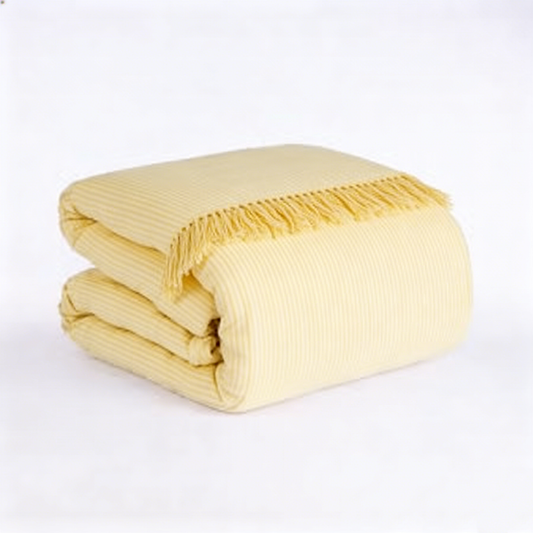 Yellow Fringe Comforter