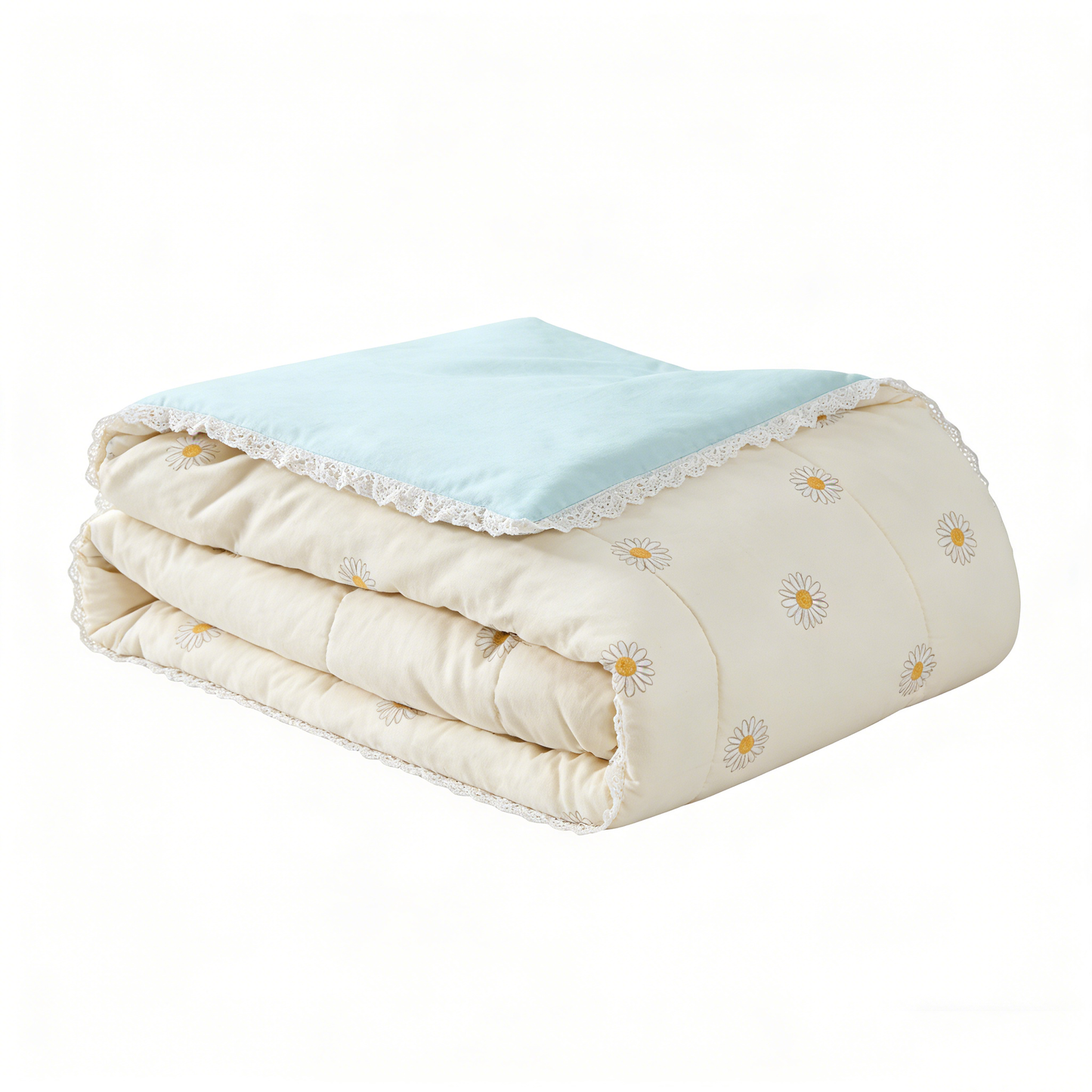 Cream Daisy Reversible Comforter