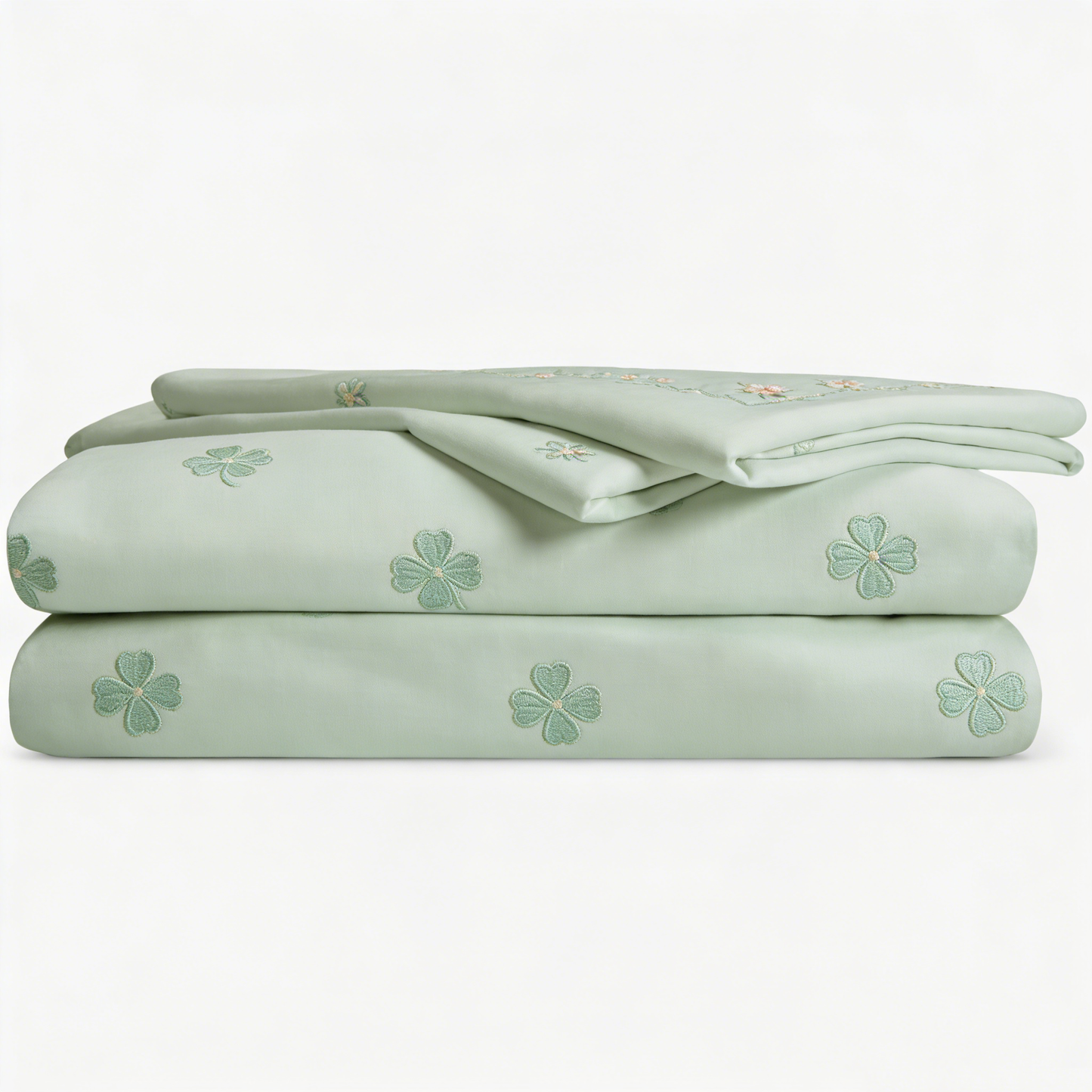 Clover Embroidered Bed Set