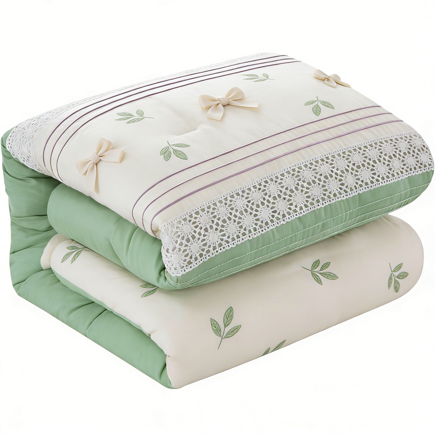 Green Leaf & Bow Comforter